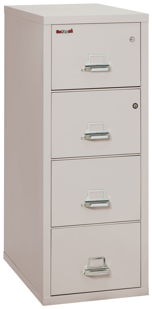 FireKing 4 Drawer Legal Safe-in-a-File Cabinet - Platinum