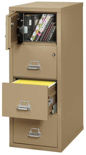 FireKing 4 Drawer Legal Safe-in-a-File Cabinet - Sand