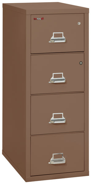 FireKing 4 Drawer Legal Safe-in-a-File Cabinet - Tan