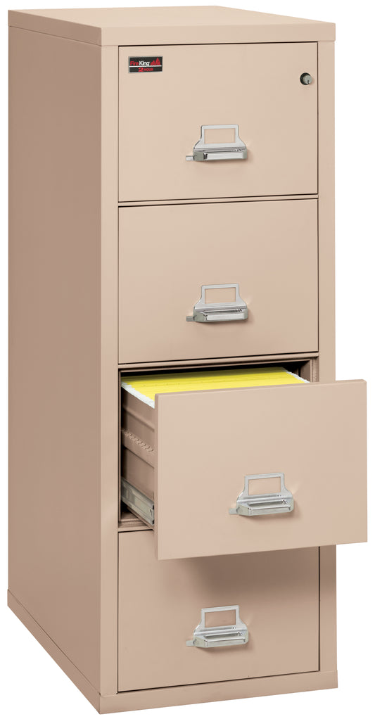 FireKing 2 Hour Fire Resistant File Cabinet - 4 Drawer Legal 32" Depth - Champagne