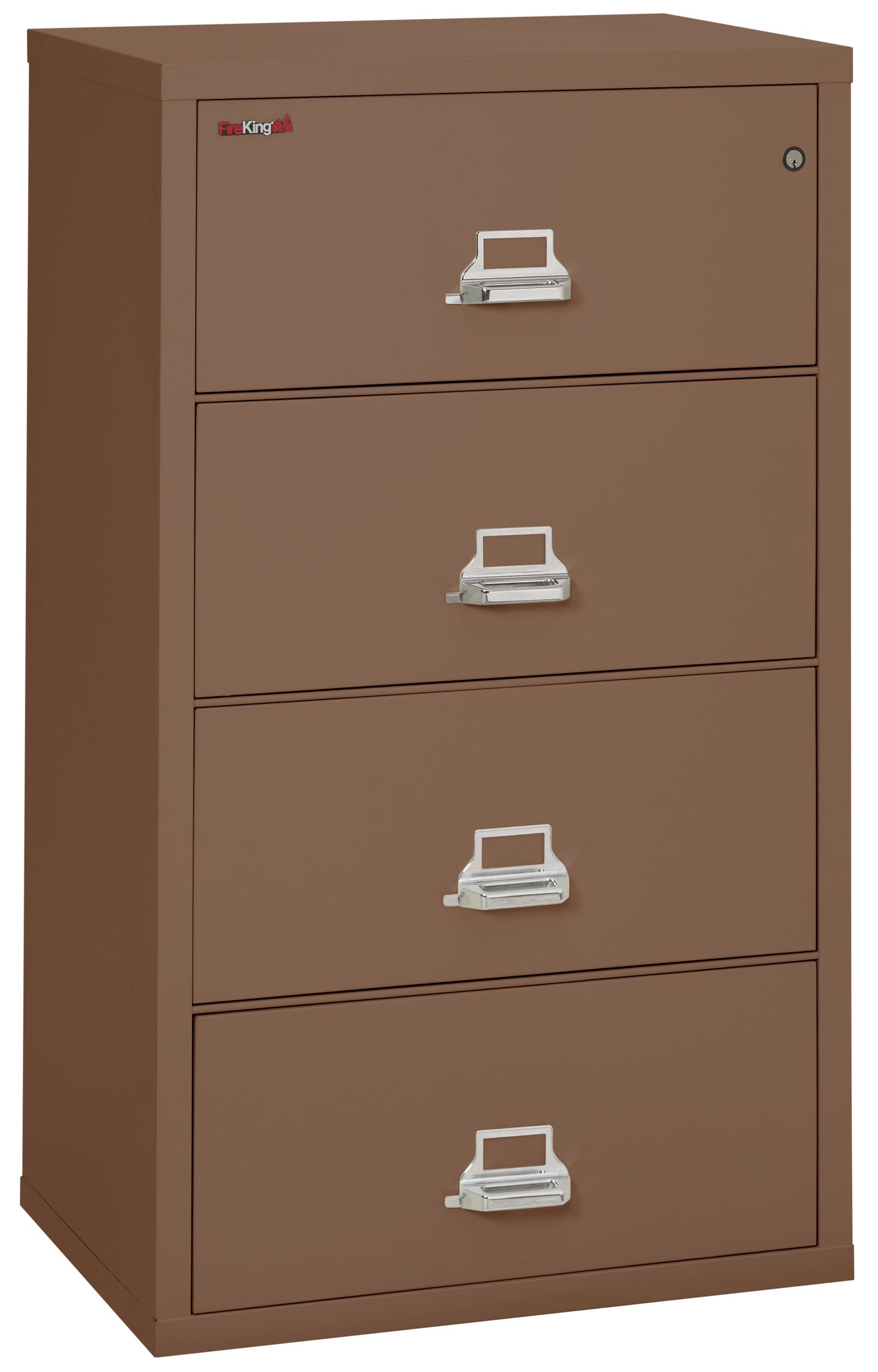 FireKing Fire Resistant File Cabinet - 4 Drawer Lateral 31" Wide - Tan