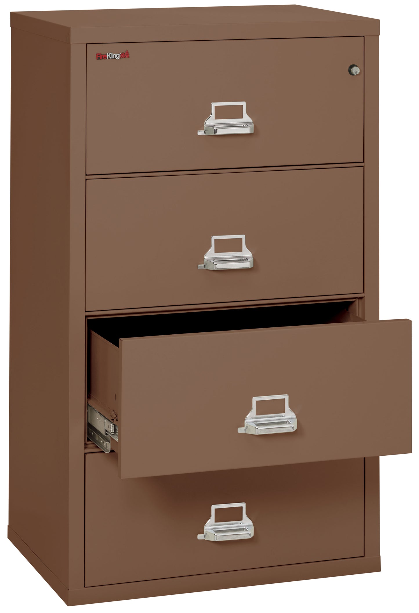 FireKing Fire Resistant File Cabinet - 4 Drawer Lateral 31" Wide - Tan