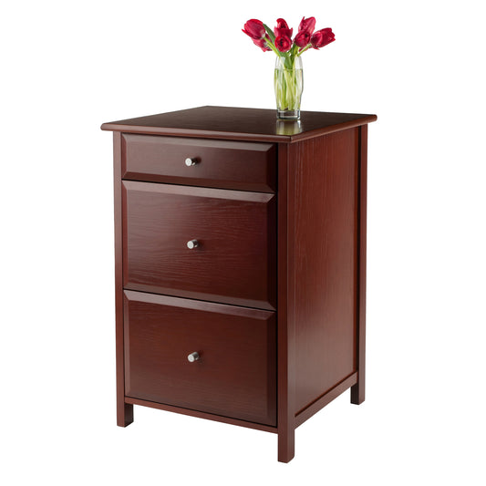 Delta Home Office File Cabinet, Walnut