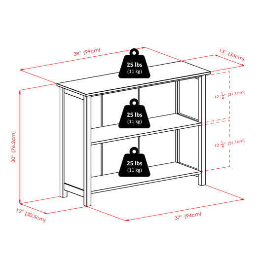 Milan 7-Pc Storage Shelf with 6 Wicker Baskets, Walnut